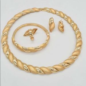 NEW bundle 4 piece gold necklace set